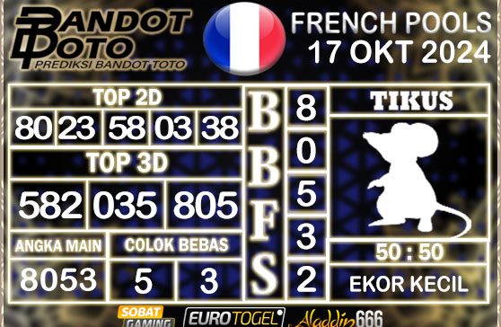 Prediksi Togel Prancis Pools 17 OKTOBER 2024