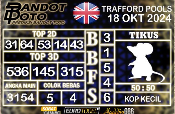 Prediksi Togel Trafford Pools 18 OKTOBER 2024