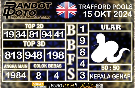 Prediksi Togel Trafford Pools 15 OKTOBER 2024