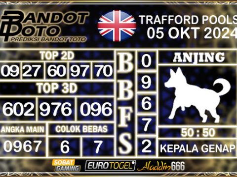 Prediksi Togel Trafford Pools 05 OKTOBER 2024