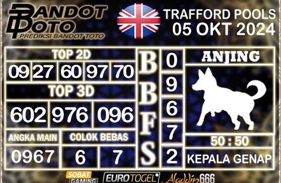 Prediksi Togel Trafford Pools 05 OKTOBER 2024