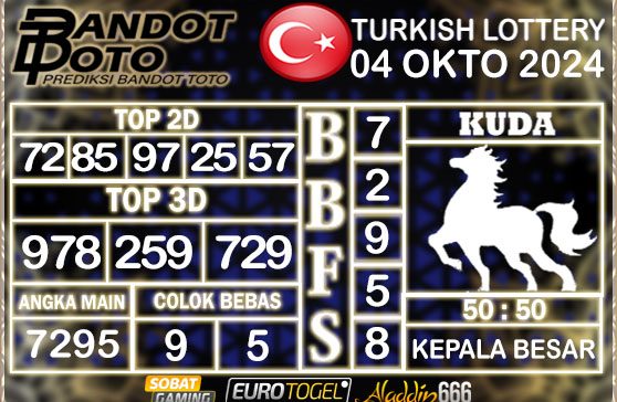 Prediksi Togel Turki Pools 04 OKTOBER 2024