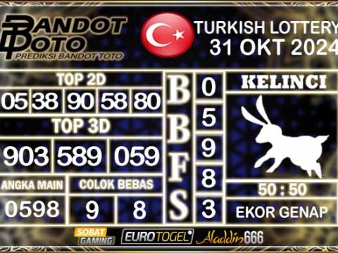 Prediksi Togel Turki Pools 31 OKTOBER 2024