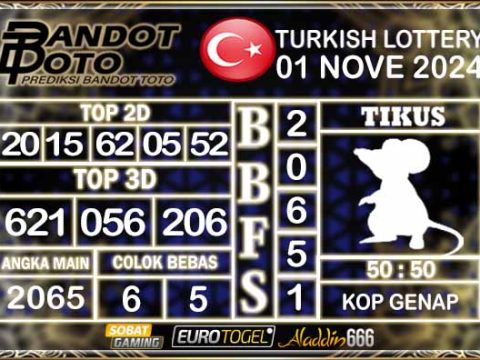 Prediksi Togel Turki Pools 01 NOVEMBER 2024