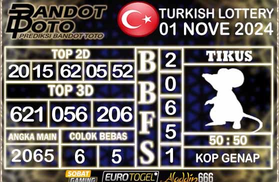 Prediksi Togel Turki Pools 01 NOVEMBER 2024