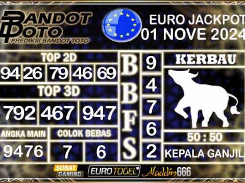 Prediksi Togel Euro Pools 01 NOVEMBER 2024