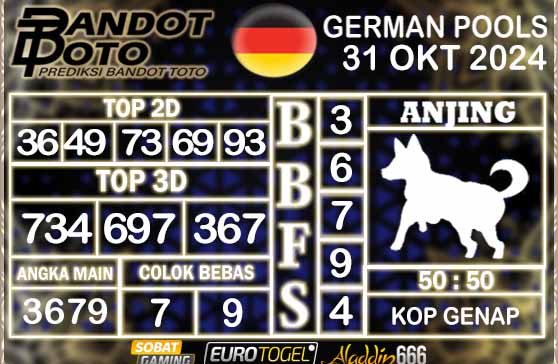 Prediksi Togel German Pools 31 OKTOBER 2024