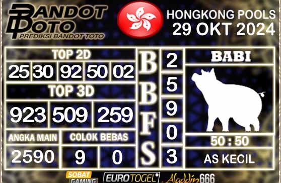 Prediksi Togel Hongkong Pools 29 OKTOBER 2024