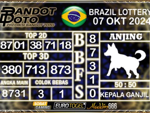 Prediksi Togel Brazil Pools 07 OKTOBER 2024