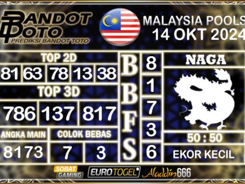 Prediksi Togel Malaysia 14 OKTOBER 2024