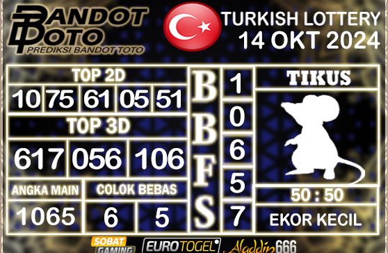 Prediksi Togel Turki Pools 14 OKTOBER 2024