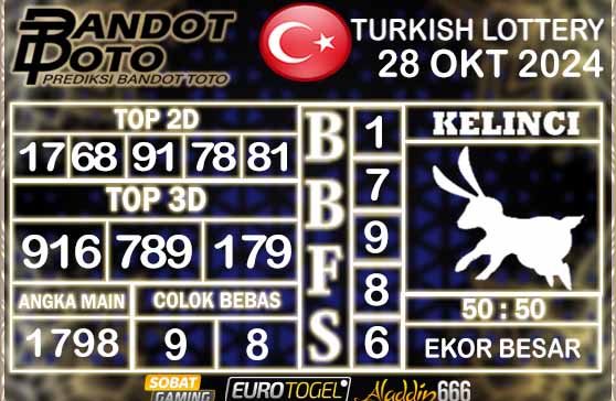 Prediksi Togel Turki Pools 28 OKTOBER 2024