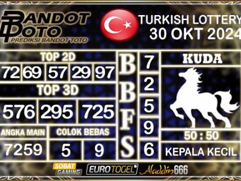 Prediksi Togel Turki Pools 30 OKTOBER 2024