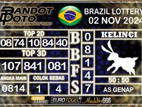 Prediksi Togel Brazil Pools 02 NOVEMBER 2024