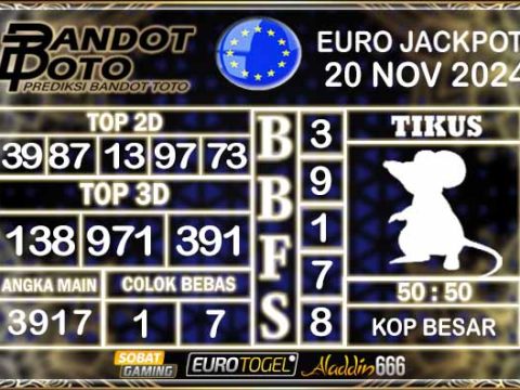 Prediksi Togel Euro Pools 20 NOVEMBER 2024