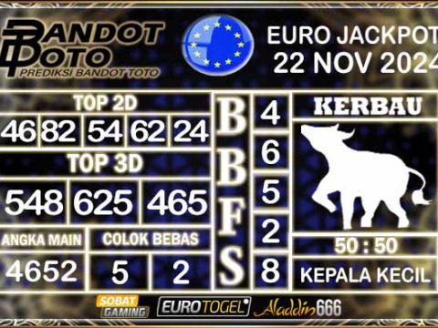 Prediksi Togel Euro Pools 22 NOVEMBER 2024