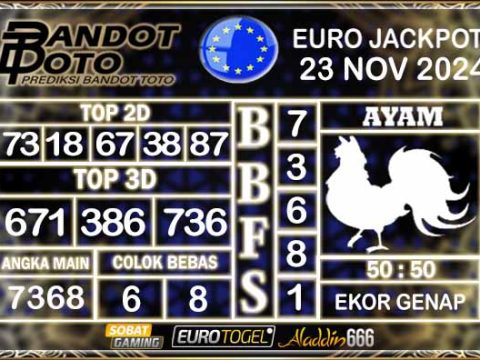 Prediksi Togel Euro Pools 23 NOVEMBER 2024