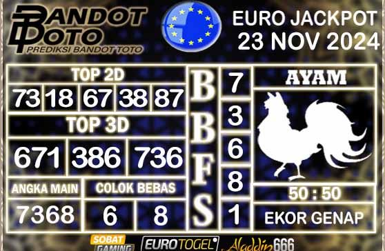 Prediksi Togel Euro Pools 23 NOVEMBER 2024