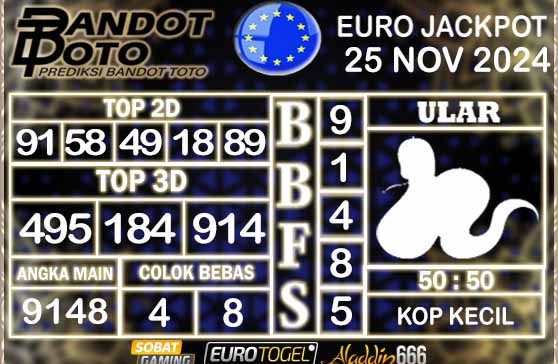 Prediksi Togel Euro Pools 25 NOVEMBER 2024