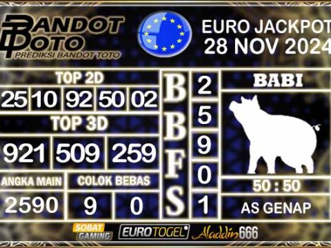 Prediksi Togel Euro Pools 28 NOVEMBER 2024