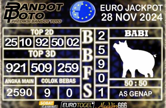 Prediksi Togel Euro Pools 28 NOVEMBER 2024