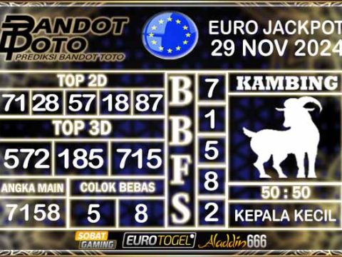 Prediksi Togel Euro Pools 29 NOVEMBER 2024