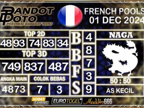 Prediksi Togel Prancis Pools 01 DESEMBER 2024