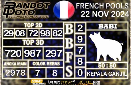 Prediksi Togel Prancis Pools 22 NOVEMBER 2024