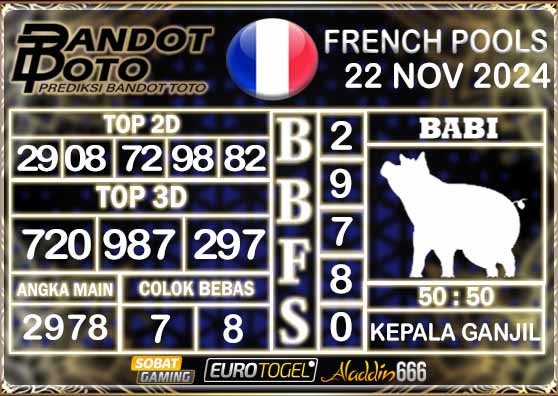 Prediksi Togel Prancis Pools 22 NOVEMBER 2024