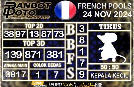 Prediksi Togel Prancis Pools 24 NOVEMBER 2024