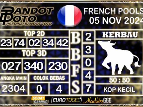 Prediksi Togel Prancis Pools 05 NOVEMBER 2024