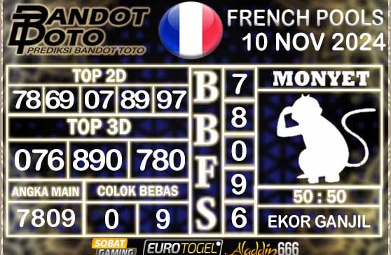 Prediksi Togel Prancis Pools 10 NOVEMBER 2024