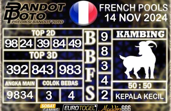 Prediksi Togel Prancis Pools 14 NOVEMBER 2024