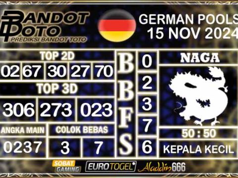 Prediksi Togel German Pools 15 NOVEMBER 2024