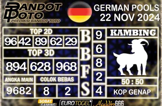 Prediksi Togel German Pools 22 NOVEMBER 2024