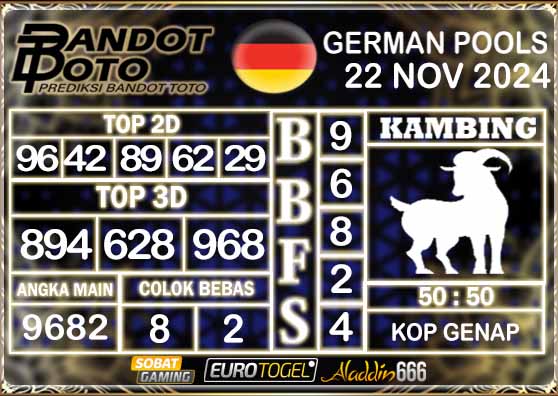 Prediksi Togel German Pools 22 NOVEMBER 2024