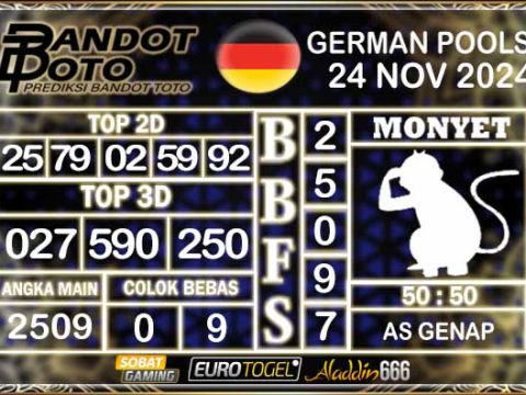 Prediksi Togel German Pools 24 NOVEMBER 2024