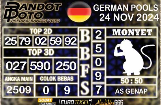 Prediksi Togel German Pools 24 NOVEMBER 2024