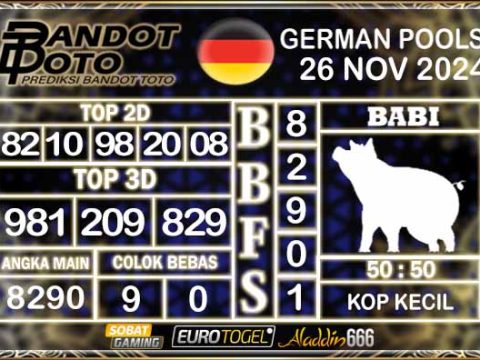 Prediksi Togel German Pools 26 NOVEMBER 2024