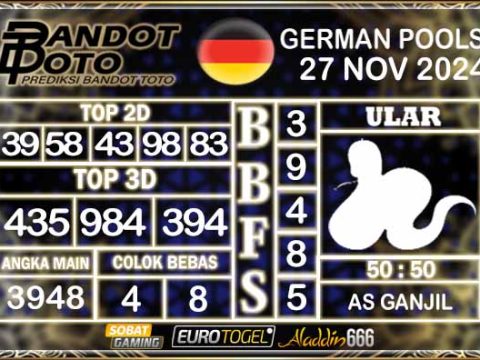 Prediksi Togel German Pools 27 NOVEMBER 2024