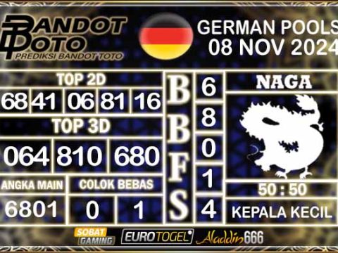 Prediksi Togel German Pools 08 NOVEMBER 2024