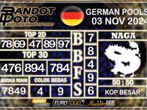 Prediksi Togel German Pools 03 NOVEMBER 2024