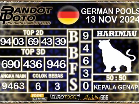 Prediksi Togel German Pools 13 NOVEMBER 2024