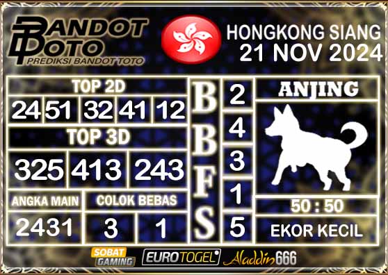 Prediksi Togel HK Siang 21 NOVEMBER 2024