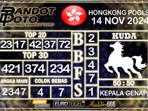 Prediksi Togel Hongkong Pools 14 NOVEMBER 2024