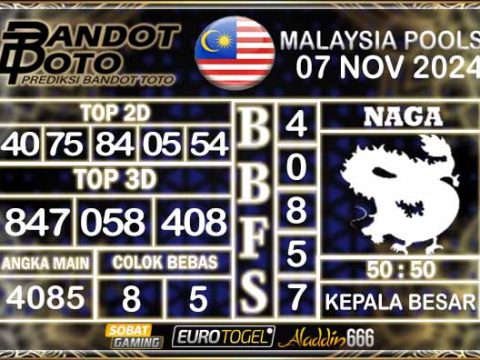 Prediksi Togel Malaysia 07 NOVEMBER 2024