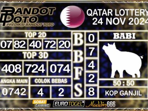 Prediksi Togel Qatar Lottery 24 NOVEMBER 2024