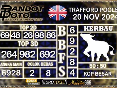 Prediksi Togel Trafford Pools 20 NOVEMBER 2024