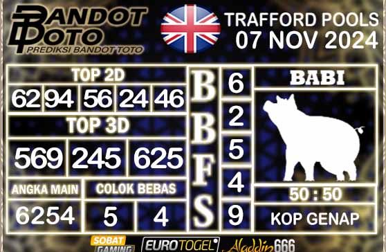 Prediksi Togel Trafford Pools 07 NOVEMBER 2024