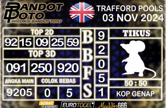 Prediksi Togel Trafford Pools 03 NOVEMBER 2024